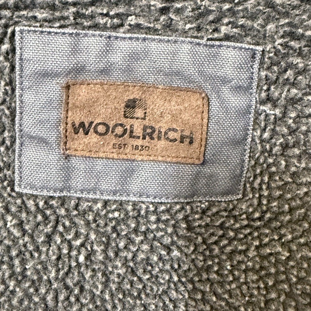 Woolrich Jacket Mens‎ XXL Gray Sherpa Lined Chore Coat Workwear Corduroy Collar - Picture 9 of 13